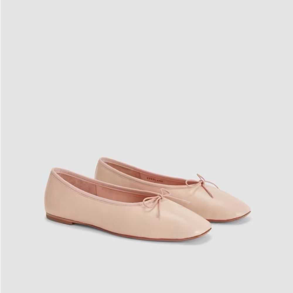 Everlane Italian leather day ballet flat in pink - Picture 3 of 17